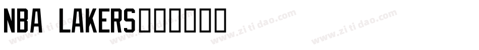 NBA Lakers字体转换